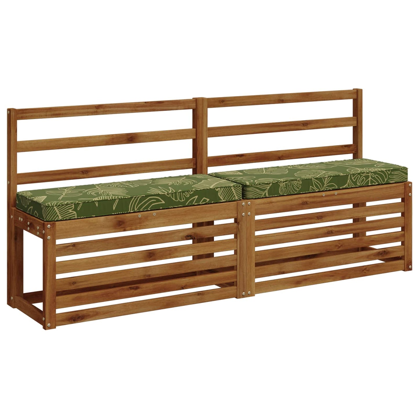vidaXL 2-Piece Bench Cushions VUGHT 2 pcs 100% Polyester Leaf Design