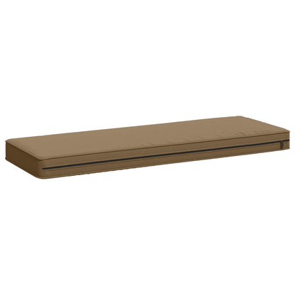 vidaXL 2-Piece Bench Cushions VUGHT 2 pcs 100% Polyester Taupe