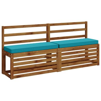 vidaXL 2-Piece Bench Cushions VUGHT 2 pcs 100% Polyester Turquoise