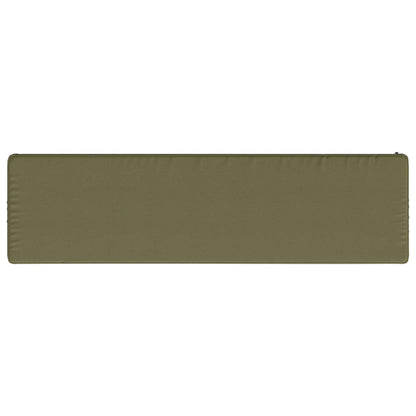 vidaXL 2-Piece Bench Cushions VUGHT 2 pcs 100% Polyester Olive Green
