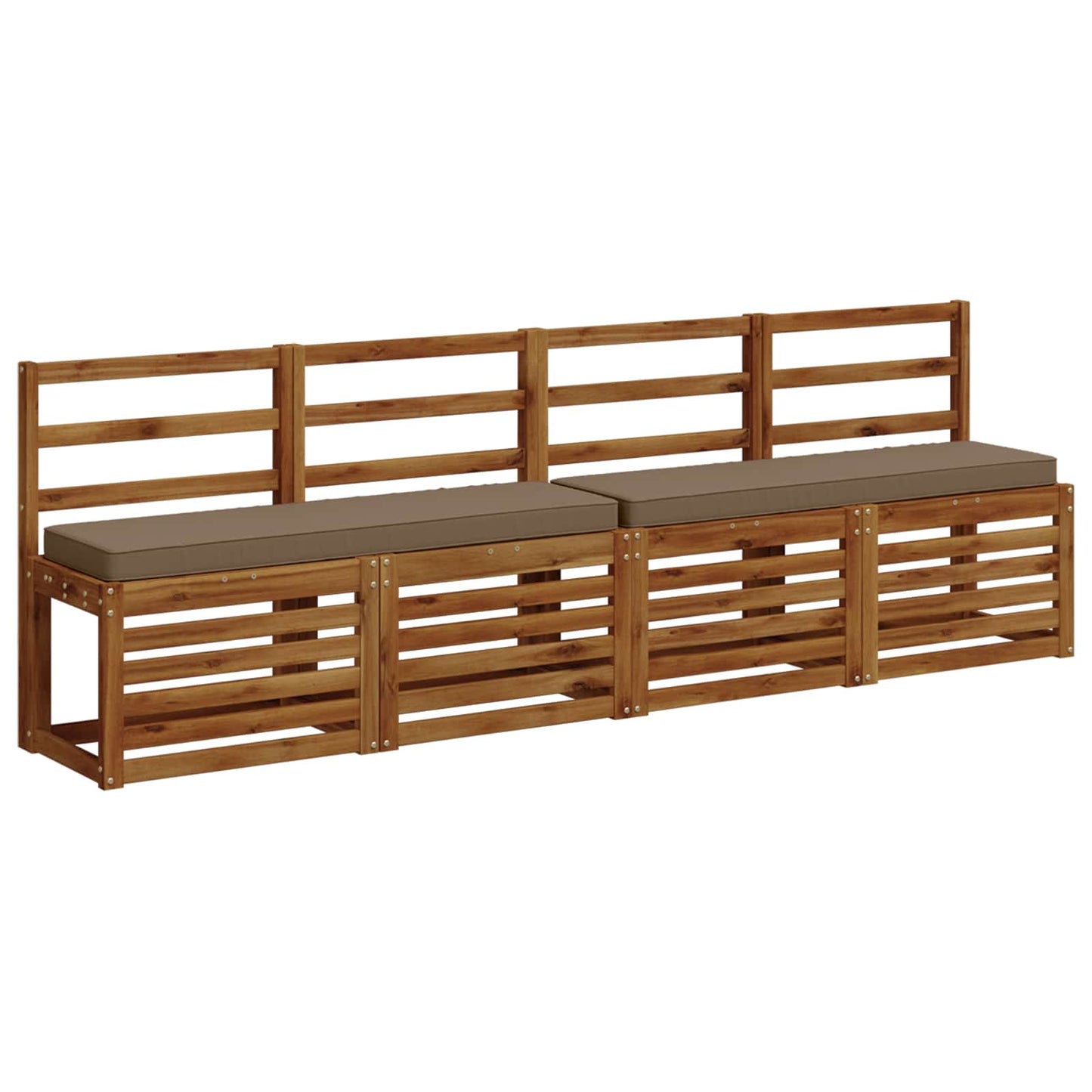 vidaXL 1-Piece Bench Cushion VUGHT 100% Polyester Taupe