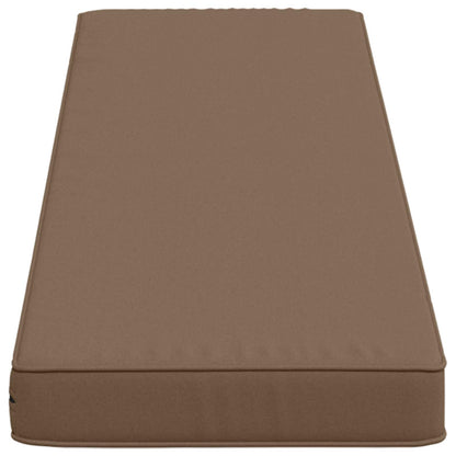 vidaXL 1-Piece Bench Cushion VUGHT 100% Polyester Taupe