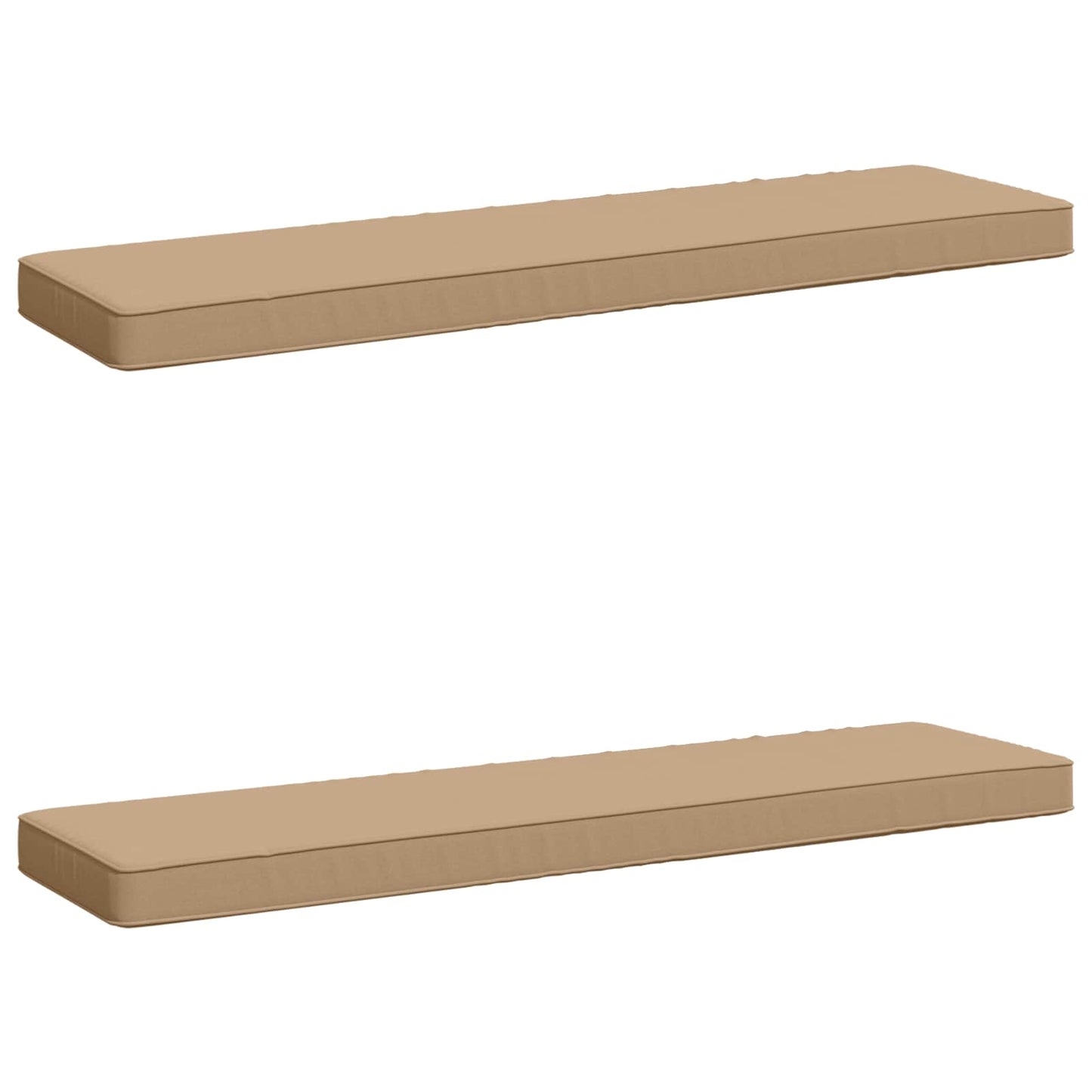 vidaXL 2-Piece Bench Cushions VUGHT 2 pcs 100% Polyester Sand