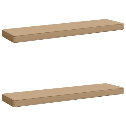 vidaXL 2-Piece Bench Cushions VUGHT 2 pcs 100% Polyester Sand