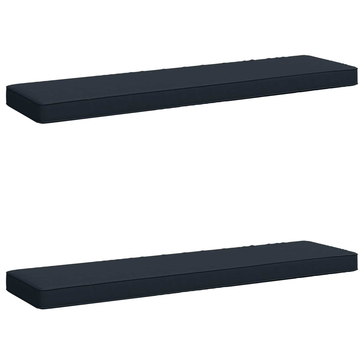 vidaXL 2-Piece Bench Cushions VUGHT 2 pcs 100% Polyester Dark Blue