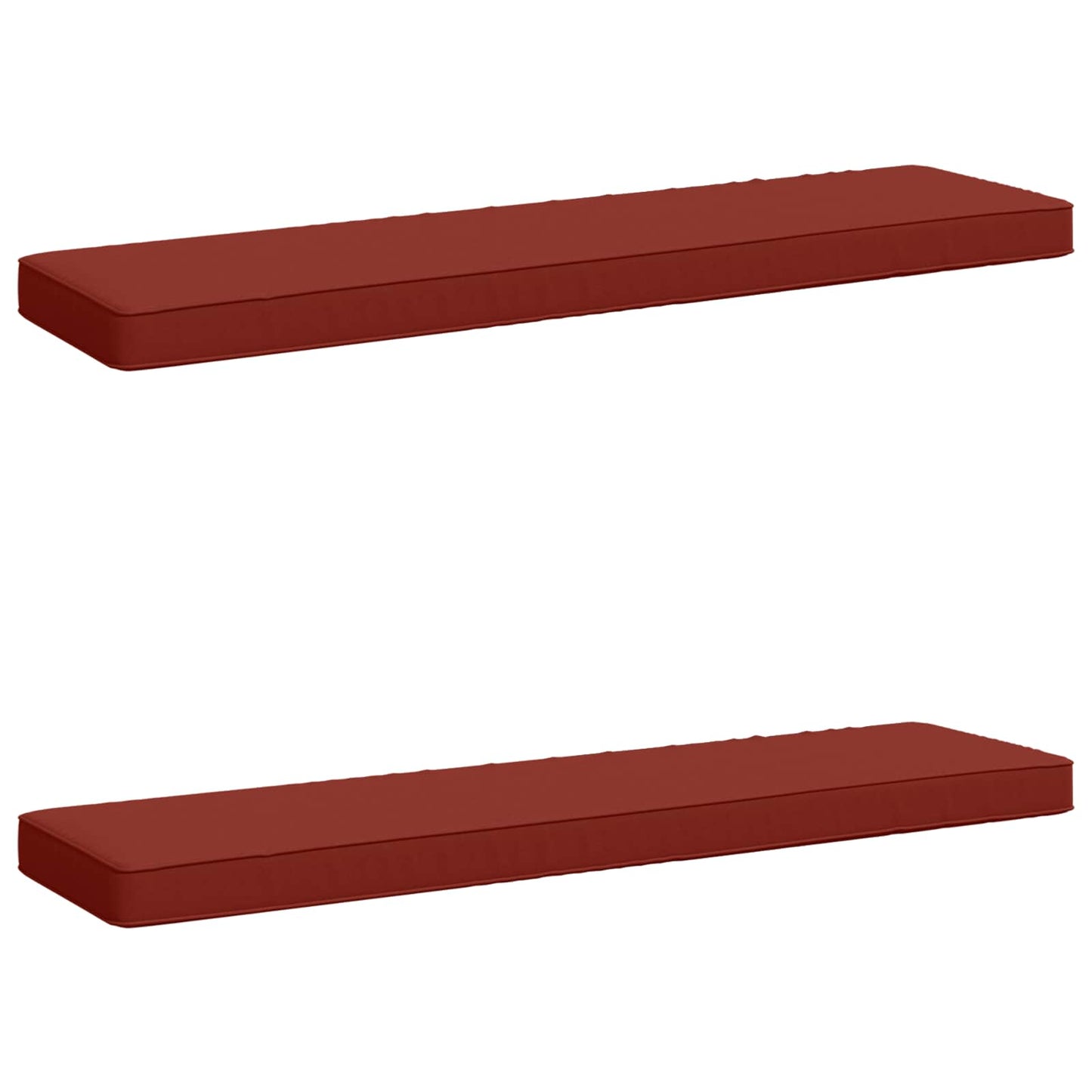 vidaXL 2-Piece Bench Cushions VUGHT 2 pcs 100% Polyester Red