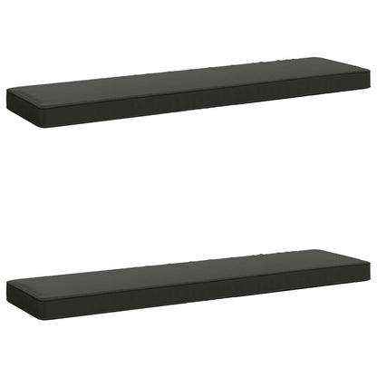 vidaXL 2-Piece Bench Cushions VUGHT 2 pcs 100% Polyester Anthracite