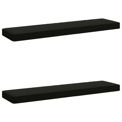 vidaXL 2-Piece Bench Cushions VUGHT 2 pcs 100% Polyester Black