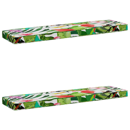 vidaXL 2-Piece Bench Cushions VUGHT 2 pcs 100% Polyester Multicolour