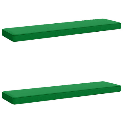 vidaXL 2-Piece Bench Cushions VUGHT 2 pcs 100% Polyester Green