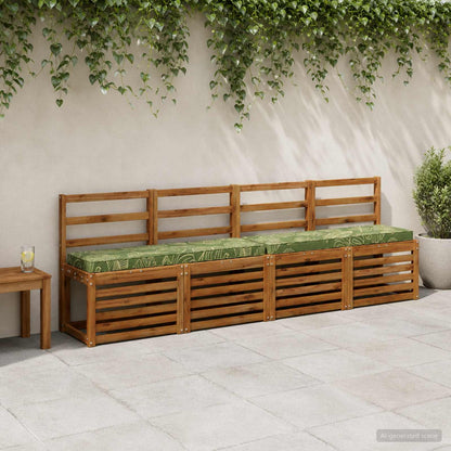 vidaXL 2-Piece Bench Cushions VUGHT 2 pcs 100% Polyester Leaf Design