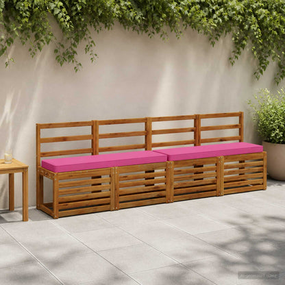 vidaXL 2-Piece Bench Cushions VUGHT 2 pcs 100% Polyester Pink