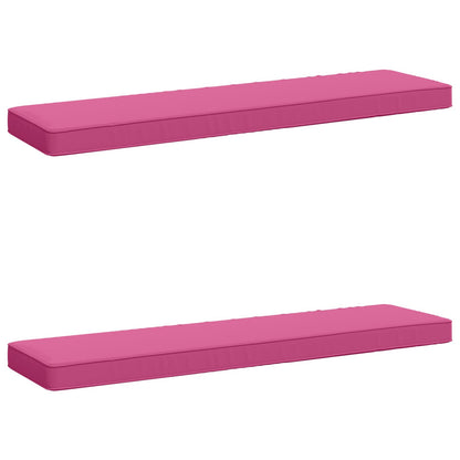 vidaXL 2-Piece Bench Cushions VUGHT 2 pcs 100% Polyester Pink