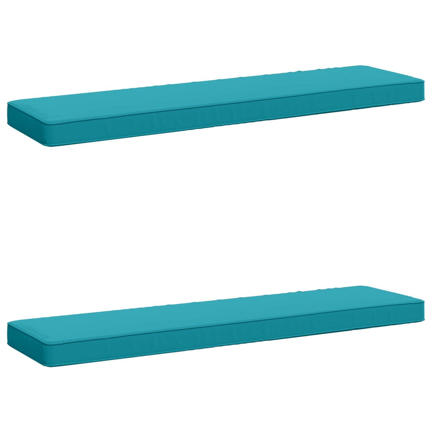 vidaXL 2-Piece Bench Cushions VUGHT 2 pcs 100% Polyester Turquoise