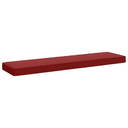 vidaXL 2-Piece Bench Cushions VUGHT 2 pcs 100% Polyester Wine Red