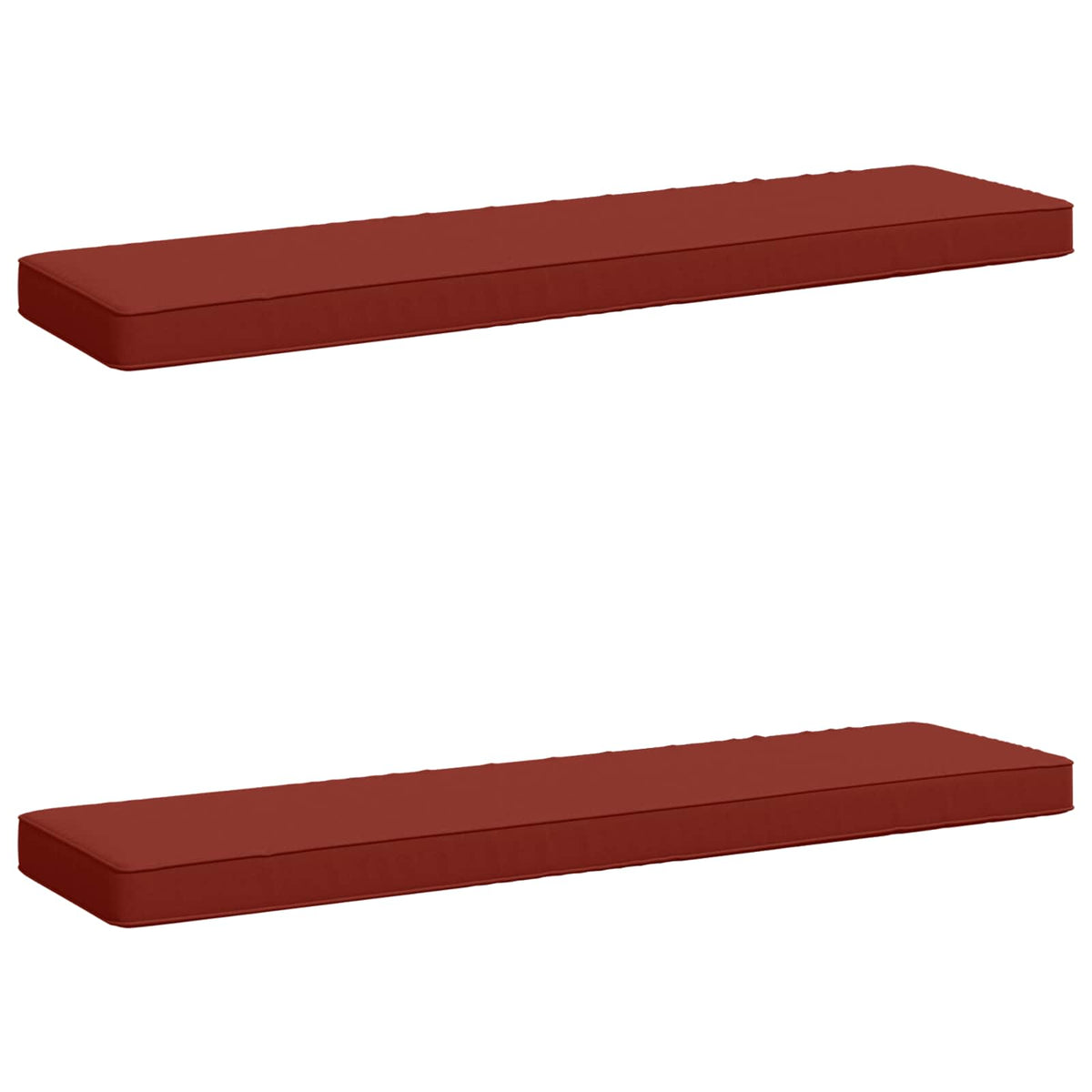 vidaXL 2-Piece Bench Cushions VUGHT 2 pcs 100% Polyester Red
