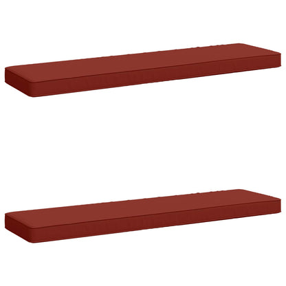 vidaXL 2-Piece Bench Cushions VUGHT 2 pcs 100% Polyester Red