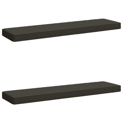 vidaXL 2-Piece Bench Cushions VUGHT 2 pcs 100% Polyester Anthracite