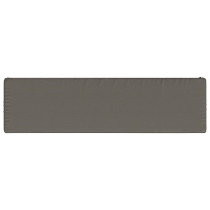 vidaXL 1-Piece Bench Cushion VUGHT 100% Polyester Grey 110 x 30 x 5 cm