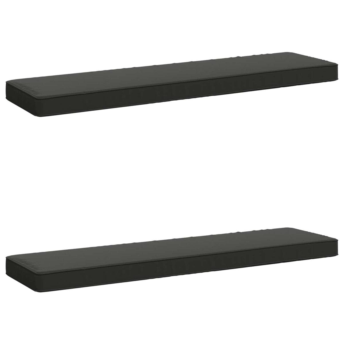 vidaXL 2-Piece Bench Cushions VUGHT 2 pcs 100% Polyester Anthracite