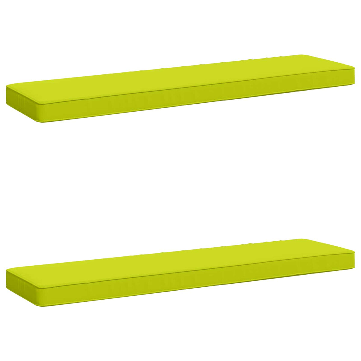 vidaXL 2-Piece Bench Cushions VUGHT 2 pcs 100% Polyester Bright Green