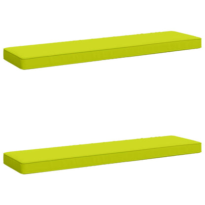 vidaXL 2-Piece Bench Cushions VUGHT 2 pcs 100% Polyester Bright Green