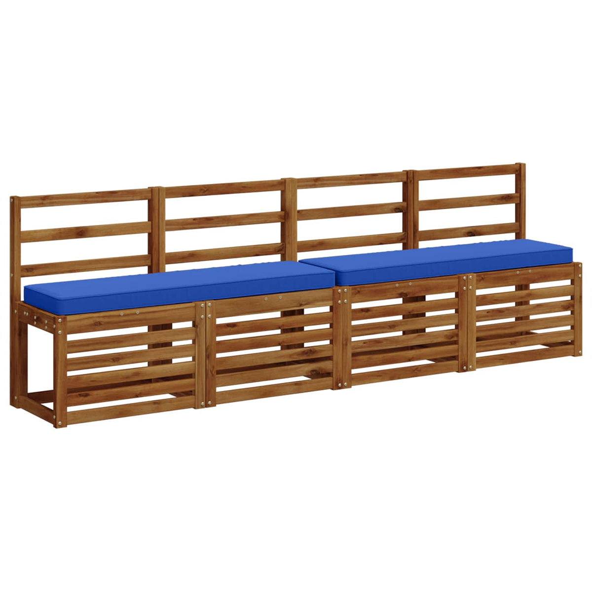 vidaXL 1-Piece Bench Cushion VUGHT 100% Polyester Royal Blue