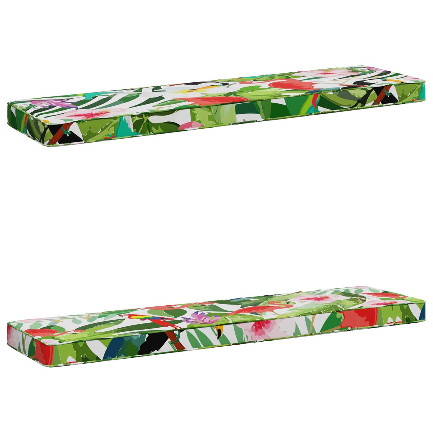 vidaXL 2-Piece Bench Cushions VUGHT 2 pcs 100% Polyester Multicolour