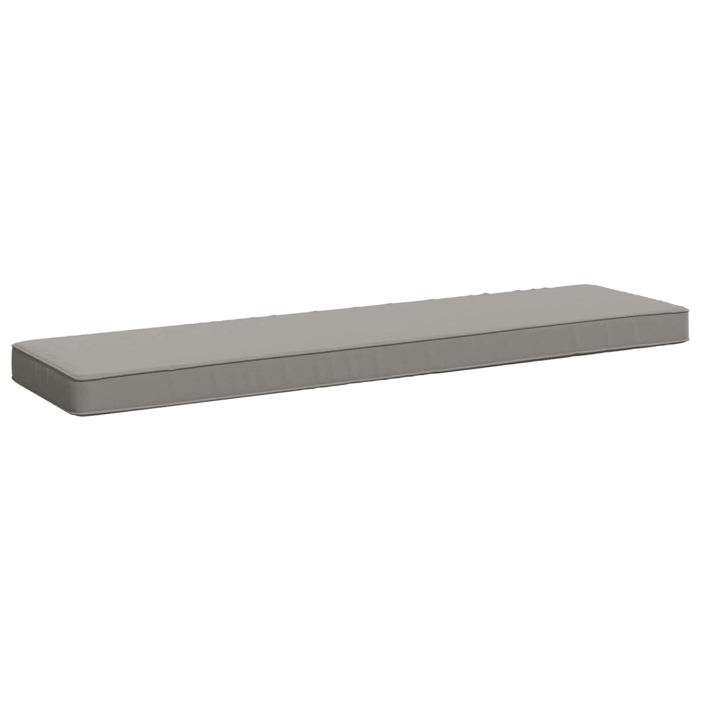 vidaXL 1-Piece Bench Cushion VUGHT 100% Polyester Grey 110 x 30 x 5 cm