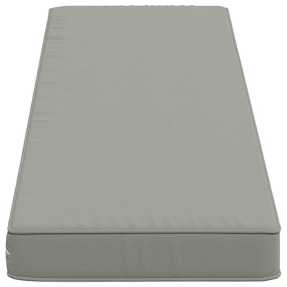 vidaXL 1-Piece Bench Cushion VUGHT 100% Polyester Grey 110 x 30 x 5 cm