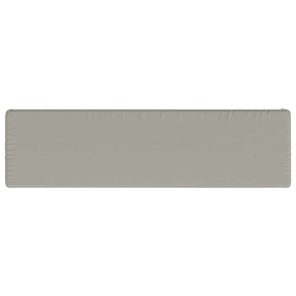 vidaXL 1-Piece Bench Cushion VUGHT 100% Polyester Grey 110 x 30 x 5 cm