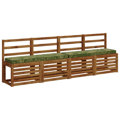 vidaXL 2-Piece Bench Cushions VUGHT 2 pcs 100% Polyester Leaf Design