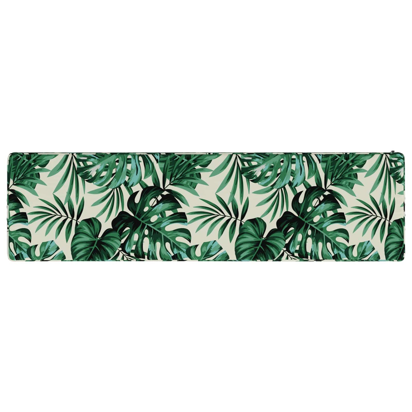 vidaXL 1-Piece Bench Cushion VUGHT 100% Polyester Leaf Pattern
