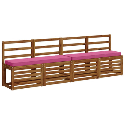 vidaXL 2-Piece Bench Cushions VUGHT 2 pcs 100% Polyester Pink