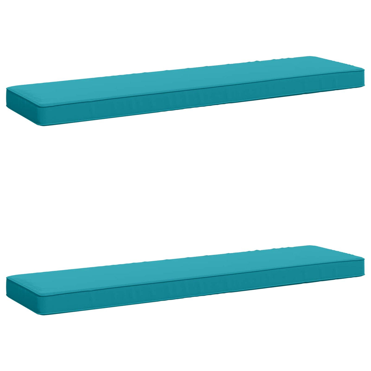 vidaXL 2-Piece Bench Cushions VUGHT 2 pcs 100% Polyester Turquoise