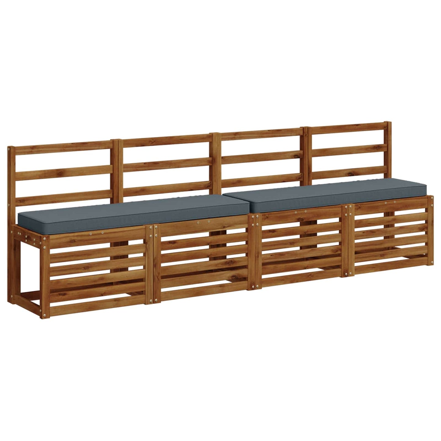 vidaXL 2-Piece Bench Cushions VUGHT 2 pcs 100% Polyester Blue