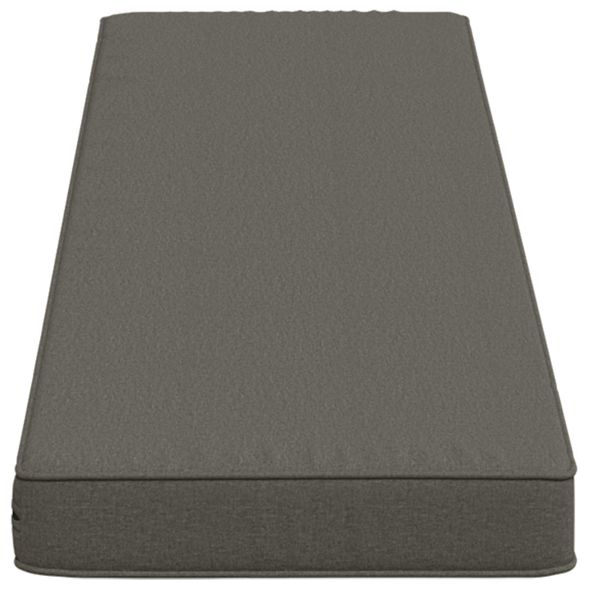 vidaXL 1-Piece Bench Cushion VUGHT 100% Polyester Grey 120 x 30 x 5 cm