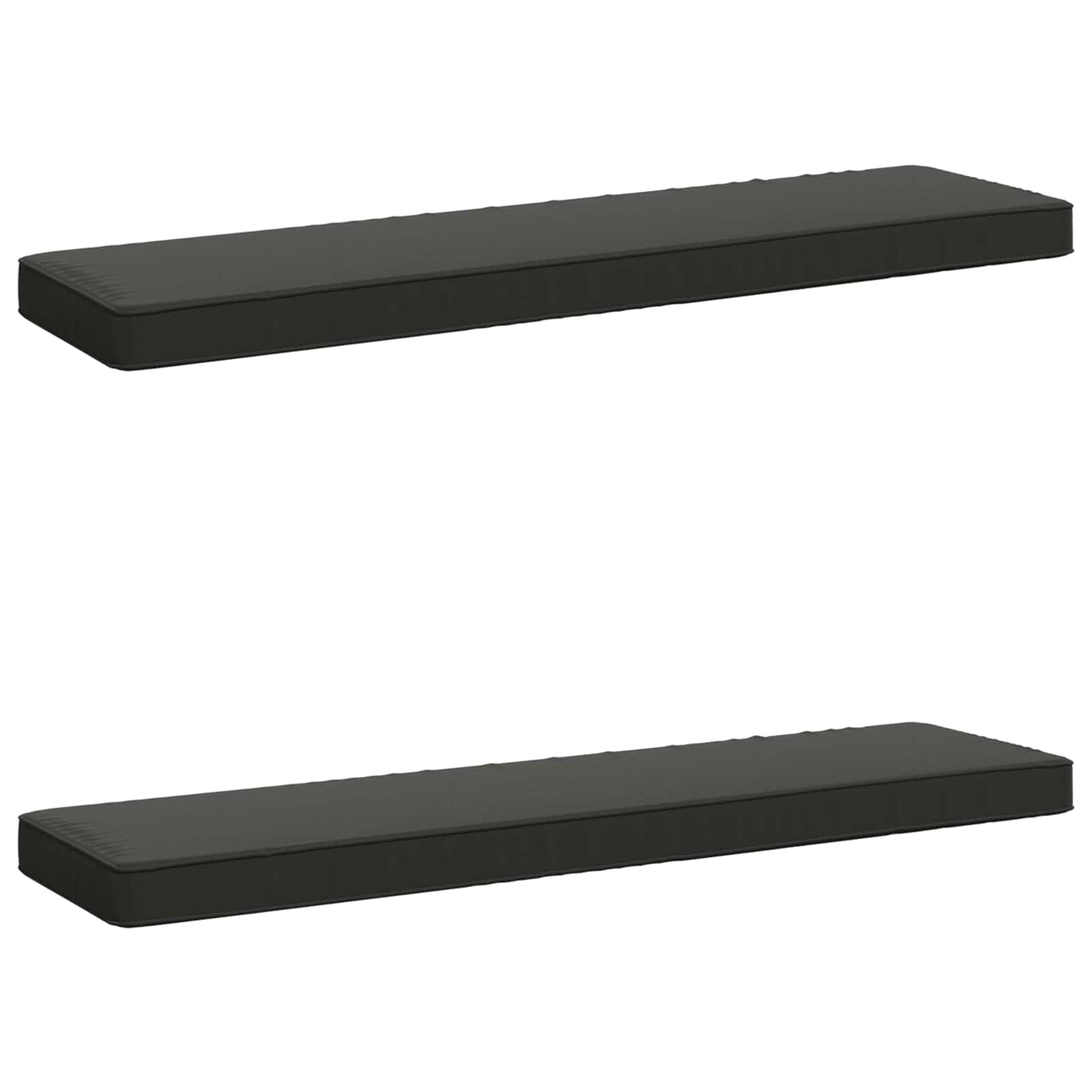 vidaXL 2-Piece Bench Cushions VUGHT 2 pcs 100% Polyester Anthracite