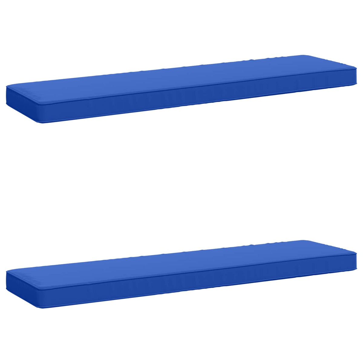 vidaXL 2-Piece Bench Cushions VUGHT 2 pcs 100% Polyester Royal Blue