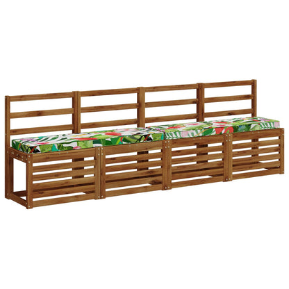 vidaXL 2-Piece Bench Cushions VUGHT 2 pcs 100% Polyester Multicolour