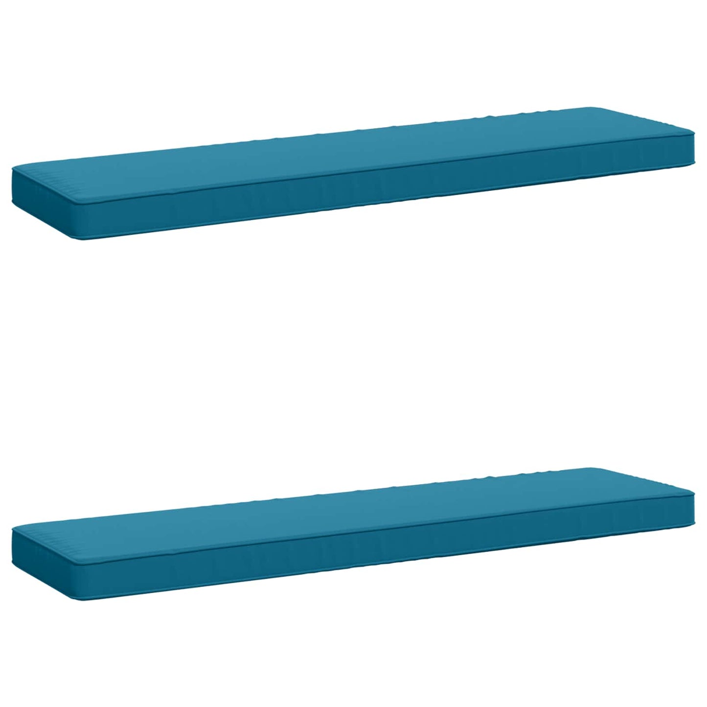 vidaXL 2-Piece Bench Cushions VUGHT 2 pcs 100% Polyester Light Blue
