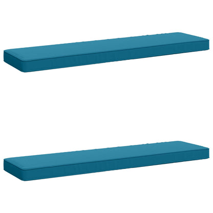vidaXL 2-Piece Bench Cushions VUGHT 2 pcs 100% Polyester Light Blue