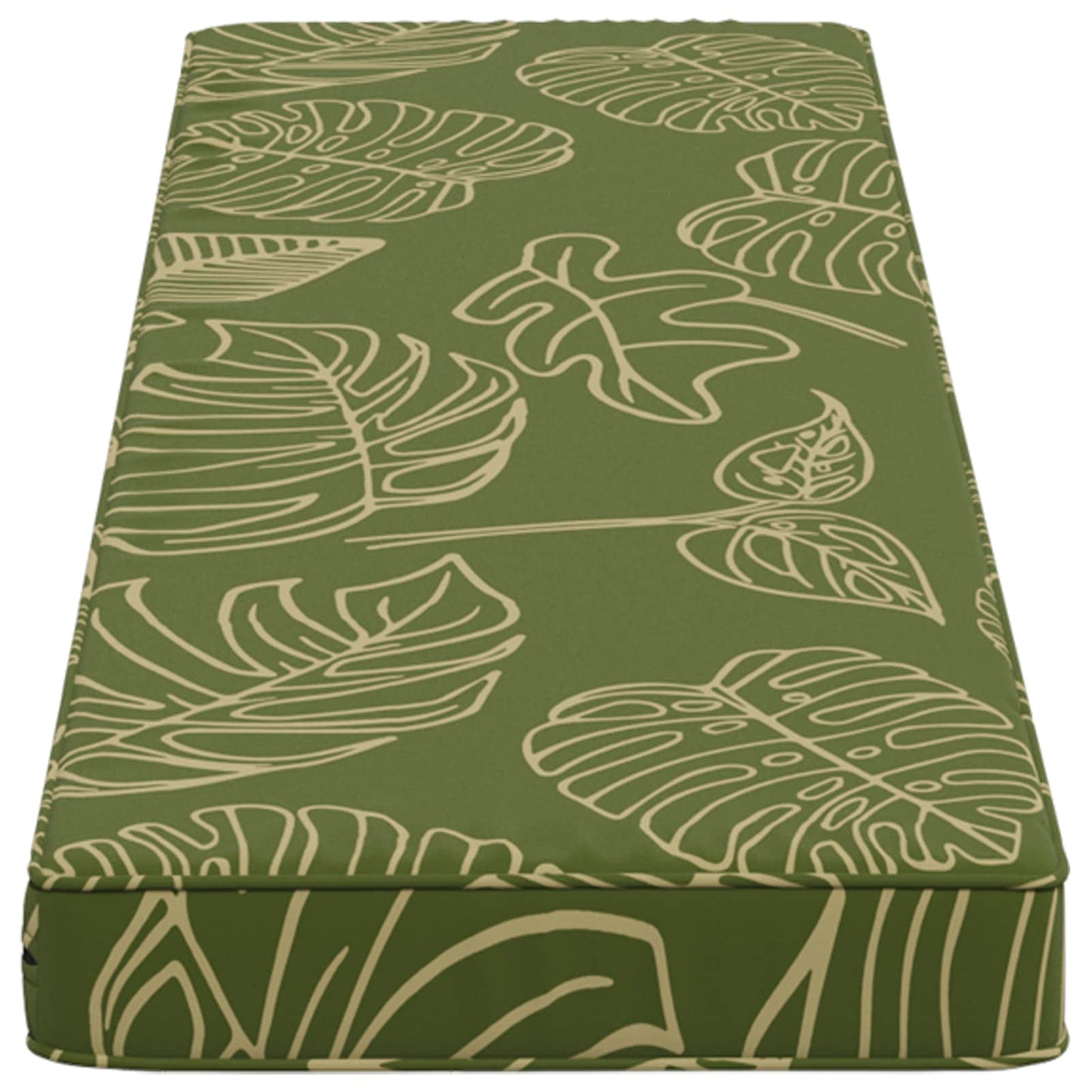 vidaXL 2-Piece Bench Cushions VUGHT 2 pcs 100% Polyester Leaf Design