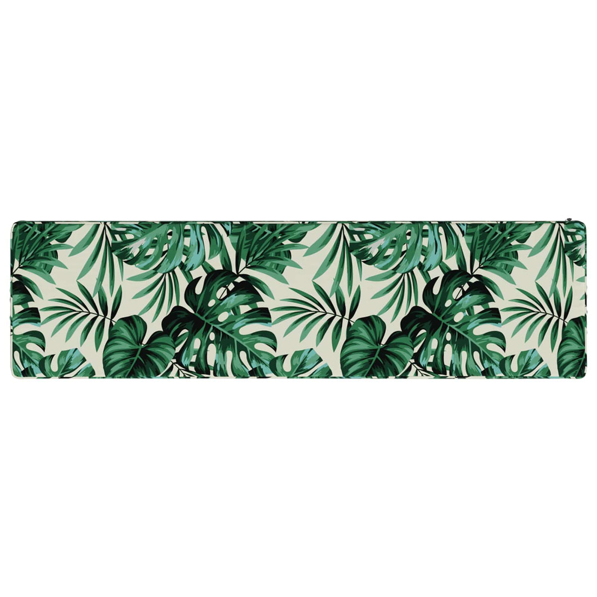 vidaXL 1-Piece Bench Cushion VUGHT 100% Polyester Leaf Pattern