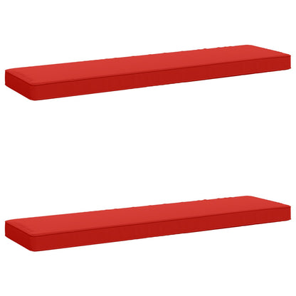 vidaXL 2-Piece Bench Cushions VUGHT 2 pcs 100% Polyester Red