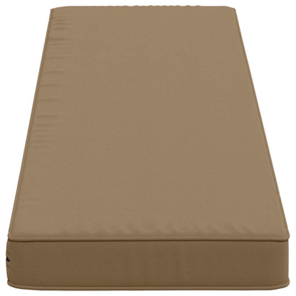 vidaXL 2-Piece Bench Cushions VUGHT 2 pcs 100% Polyester Taupe