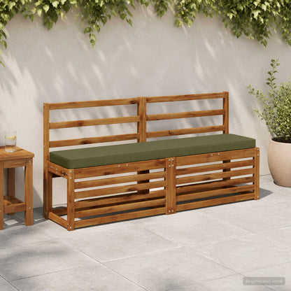 vidaXL 2-Piece Bench Cushions VUGHT 2 pcs 100% Polyester Olive Green