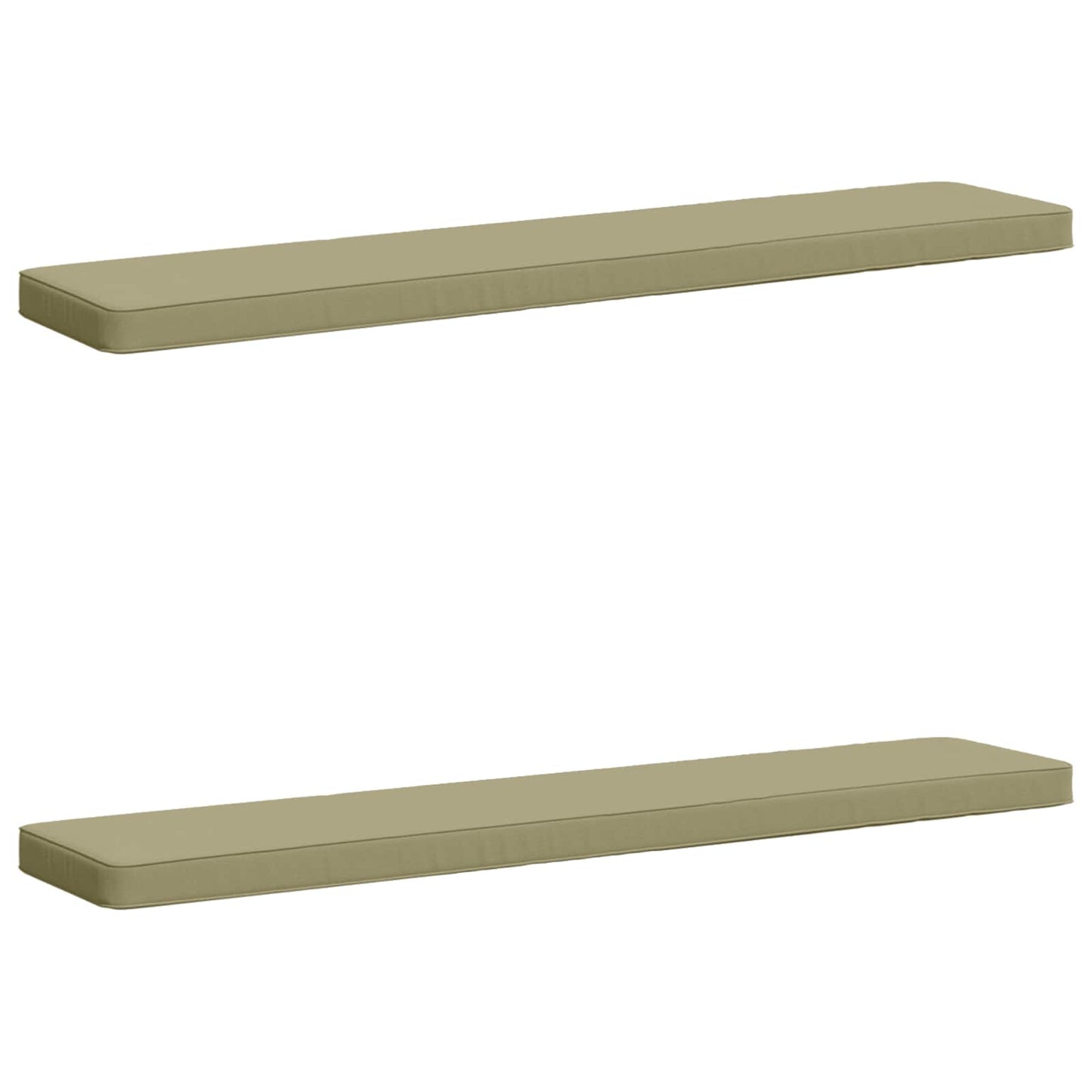 vidaXL 2-Piece Bench Cushions VUGHT 2 pcs 100% Polyester Light Green