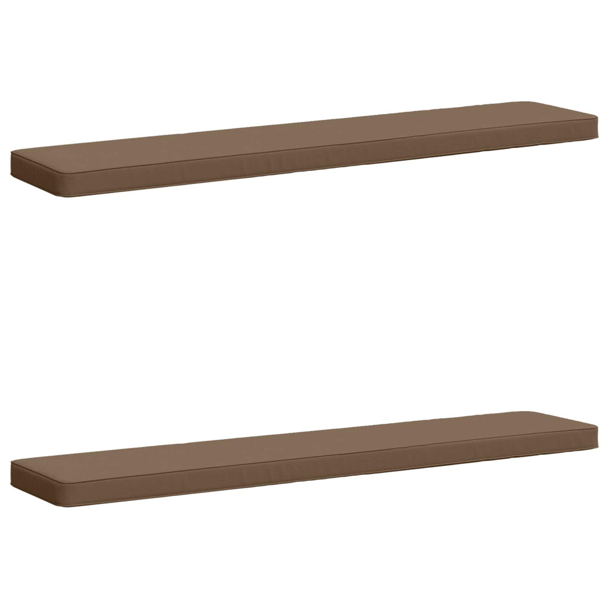 vidaXL 2-Piece Bench Cushions VUGHT 2 pcs 100% Polyester Taupe