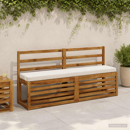 vidaXL 1-Piece Bench Cushion VUGHT 100% Polyester White